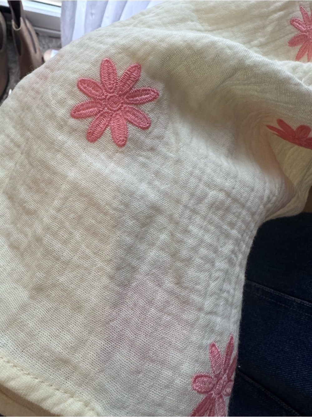 453. Sweet Daisy Midi Cotton  Dress - Picture 3 of 4